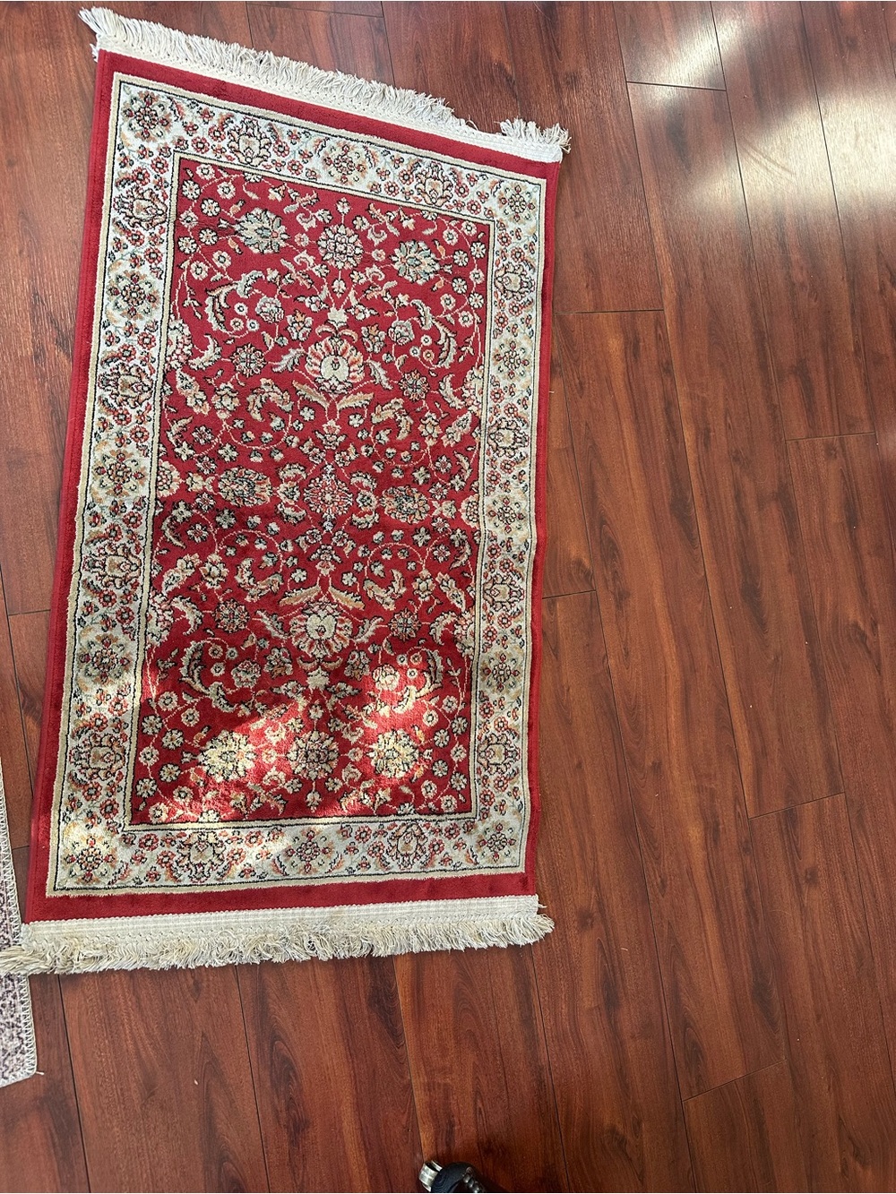 Vintage oriental throw rug